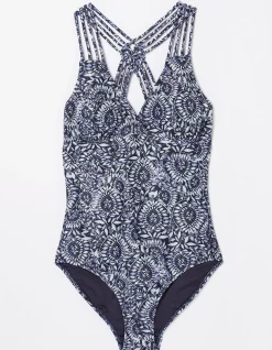 Tummy Control Watercolour Batik Swimsuit