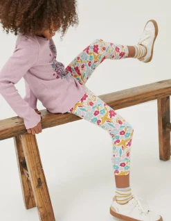Two Pack Floral Blooms Crop Leggings