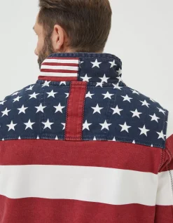 Usa Block Stripe Airlie Sweatshirt