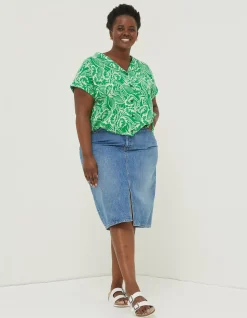 Val Leaf Linen Blend Shirt