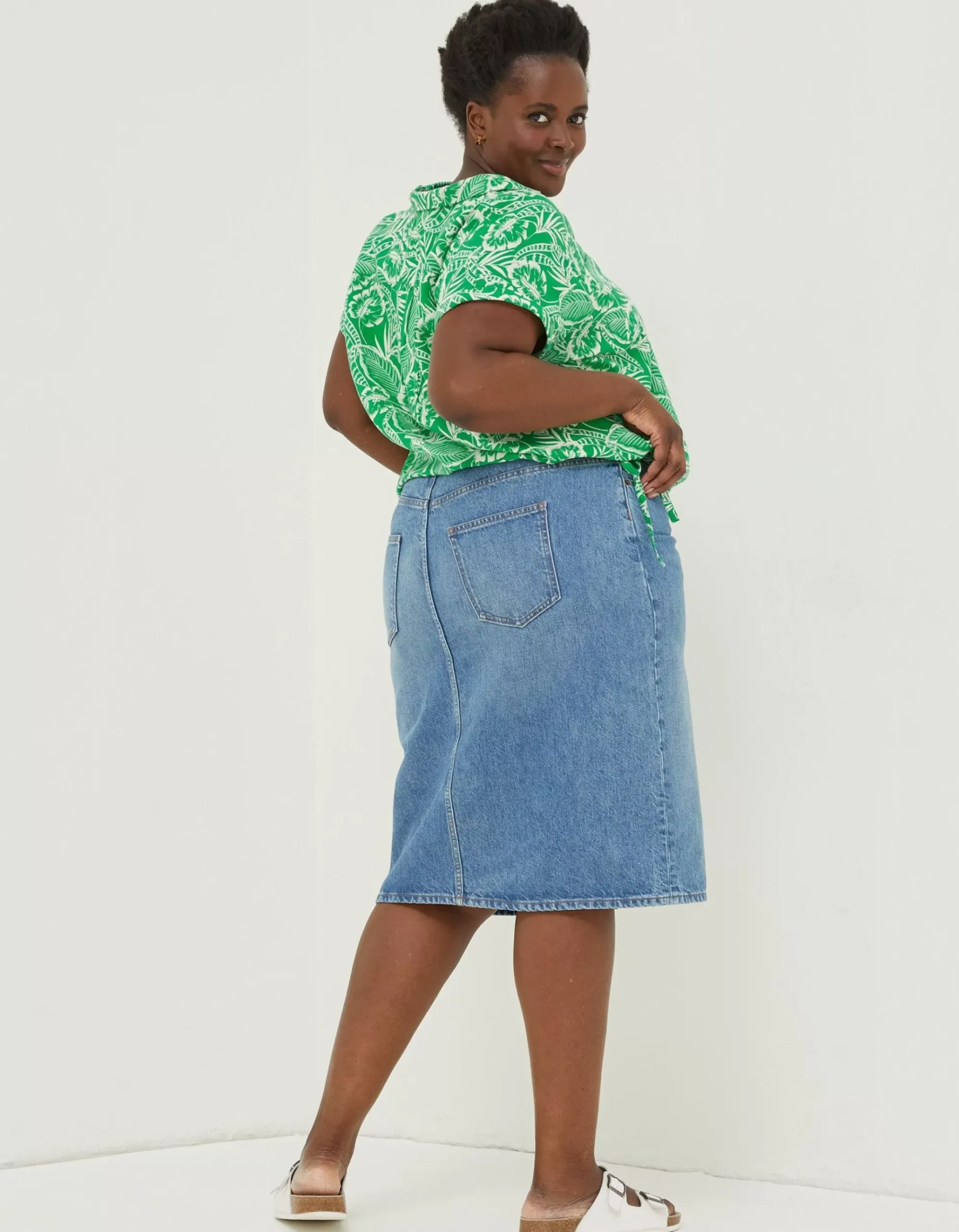 Val Leaf Linen Blend Shirt