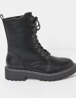 Violet Mid Chunky Lace Up Boot