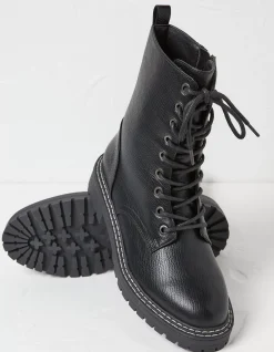 Violet Mid Chunky Lace Up Boot