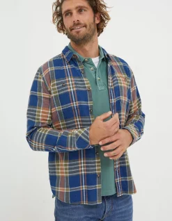 Waddon Indigo Check Shirt