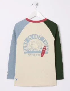 Waffle Jersey Raglan T-Shirt