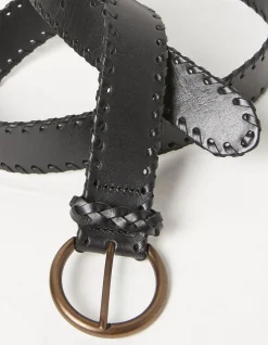 Whipstitch Western Belt