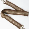 Wide Embroidered Bag Strap