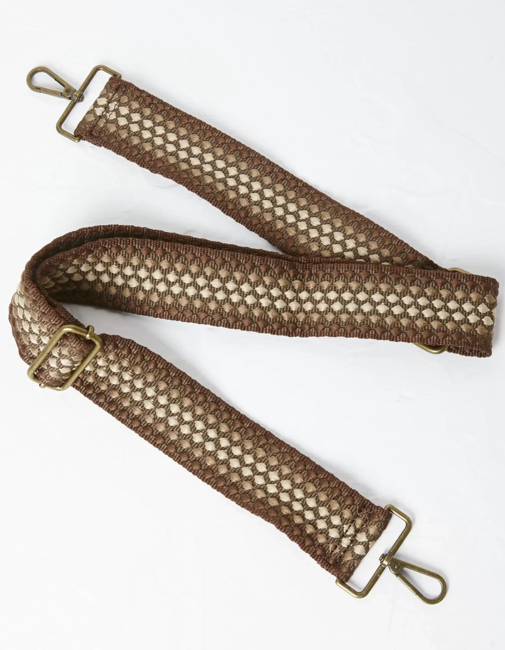 Wide Embroidered Bag Strap