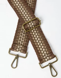 Wide Embroidered Bag Strap