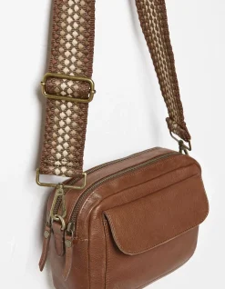 Wide Embroidered Bag Strap