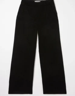 Wide Leg Velvet Trousers