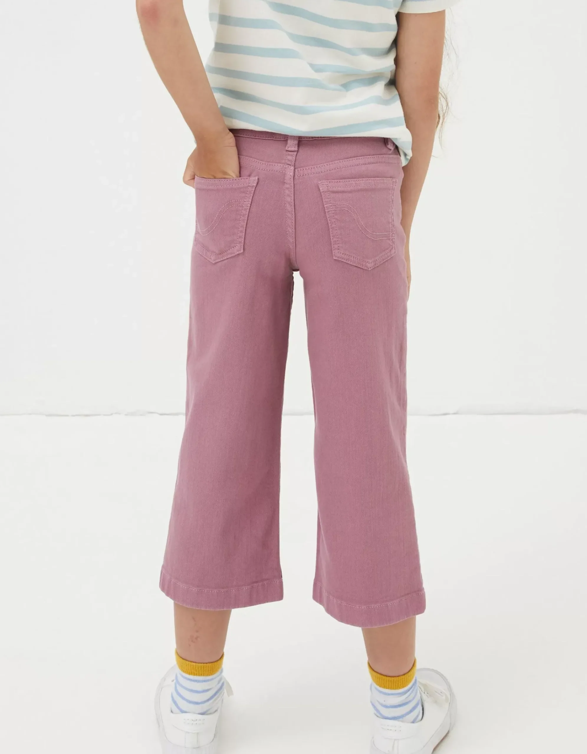 Willow Wide Leg Coloured Cropped Jeans