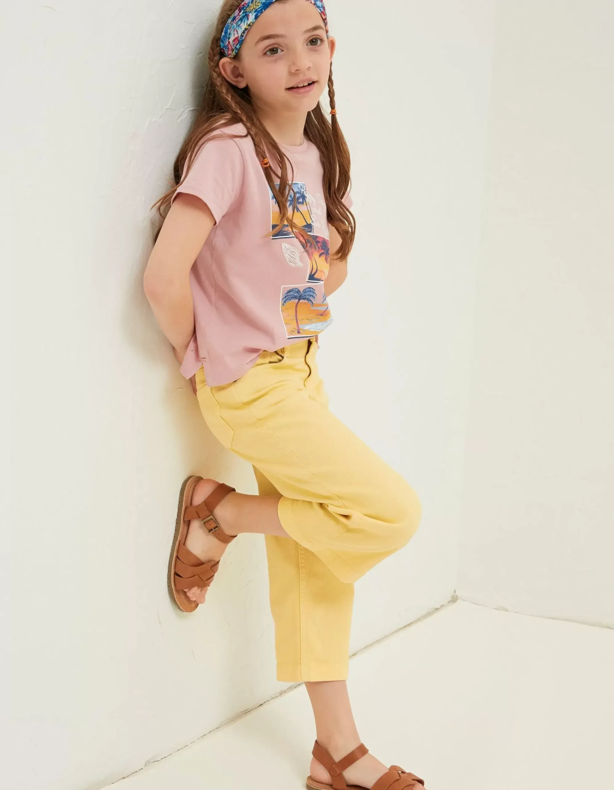 Willow Wide Leg Coloured Cropped Jeans