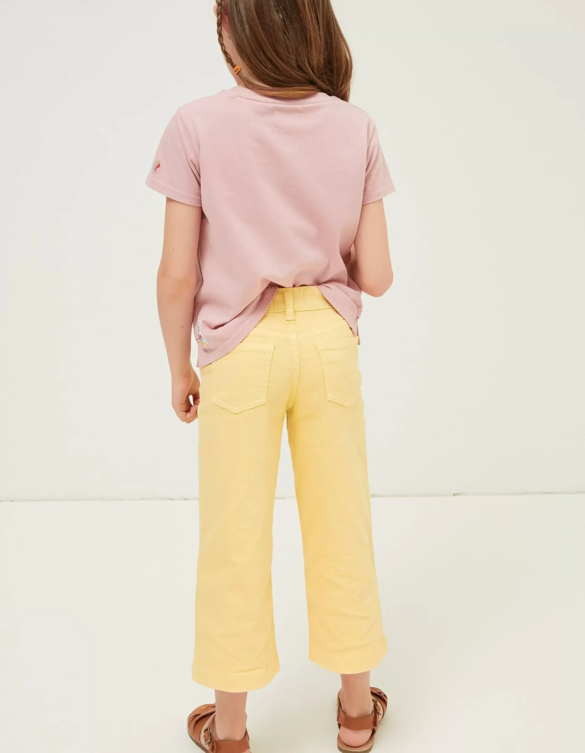 Willow Wide Leg Coloured Cropped Jeans