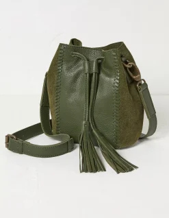 Winalie Leather Mini Bucket Bag