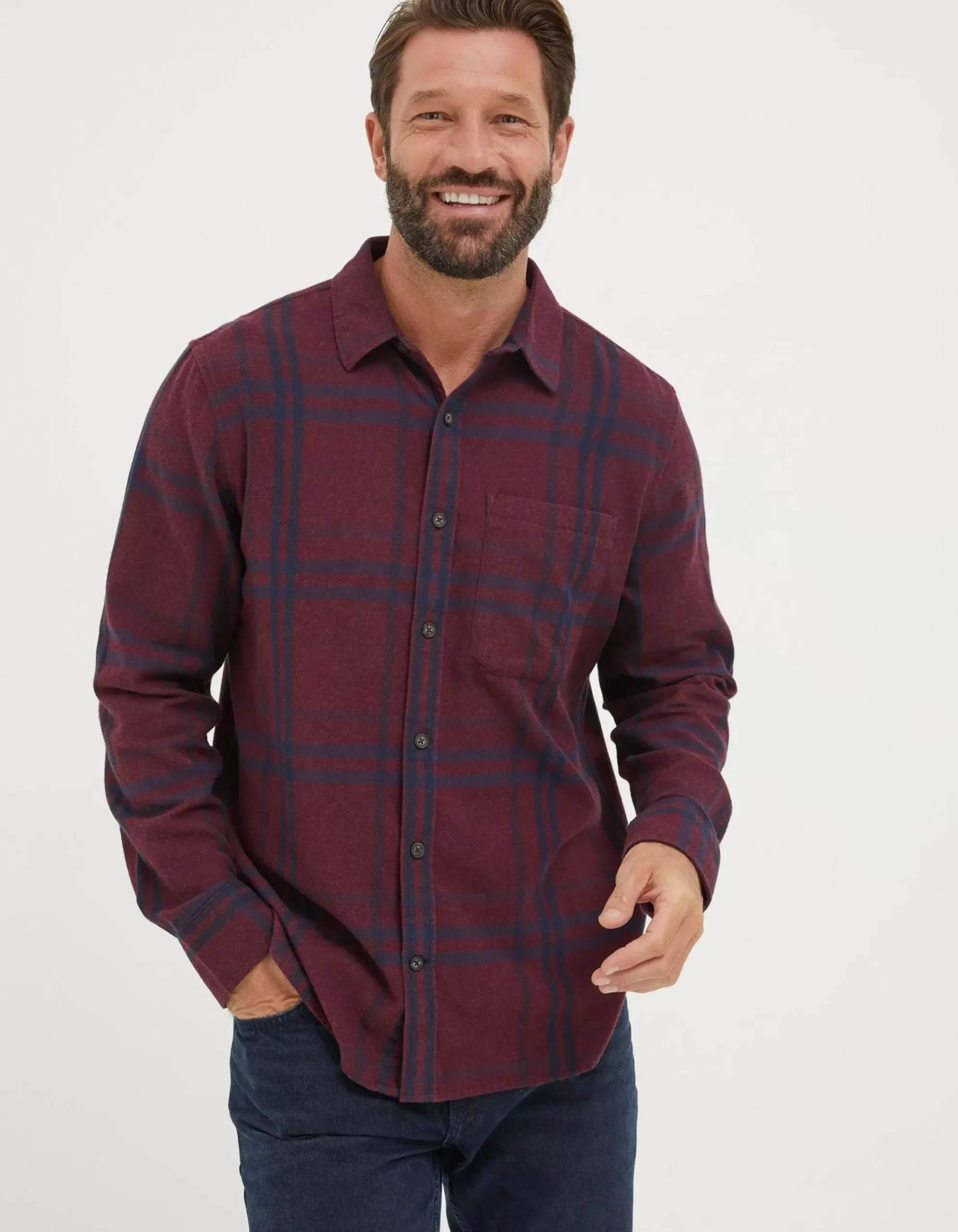 Windowpane Check Shirt