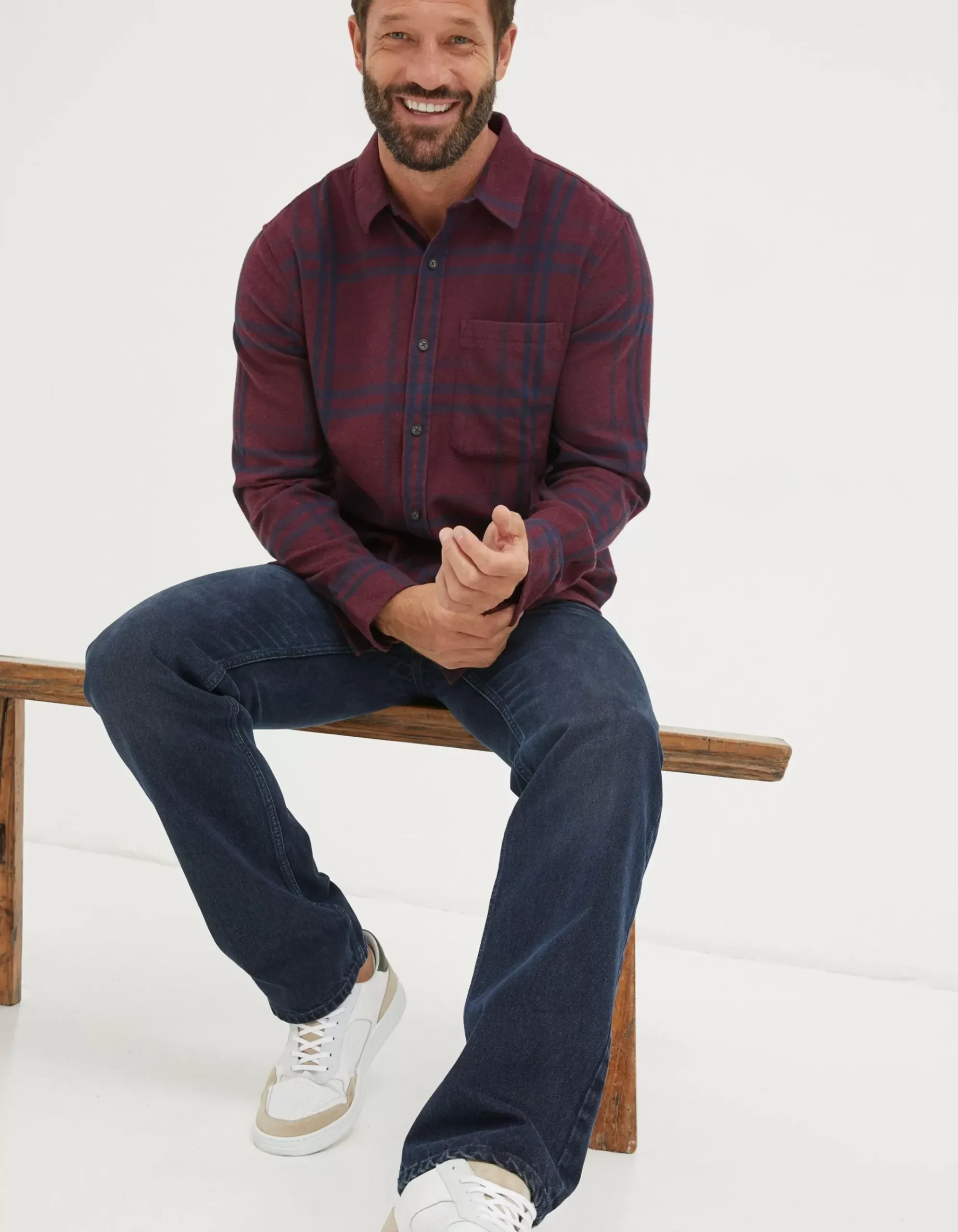 Windowpane Check Shirt