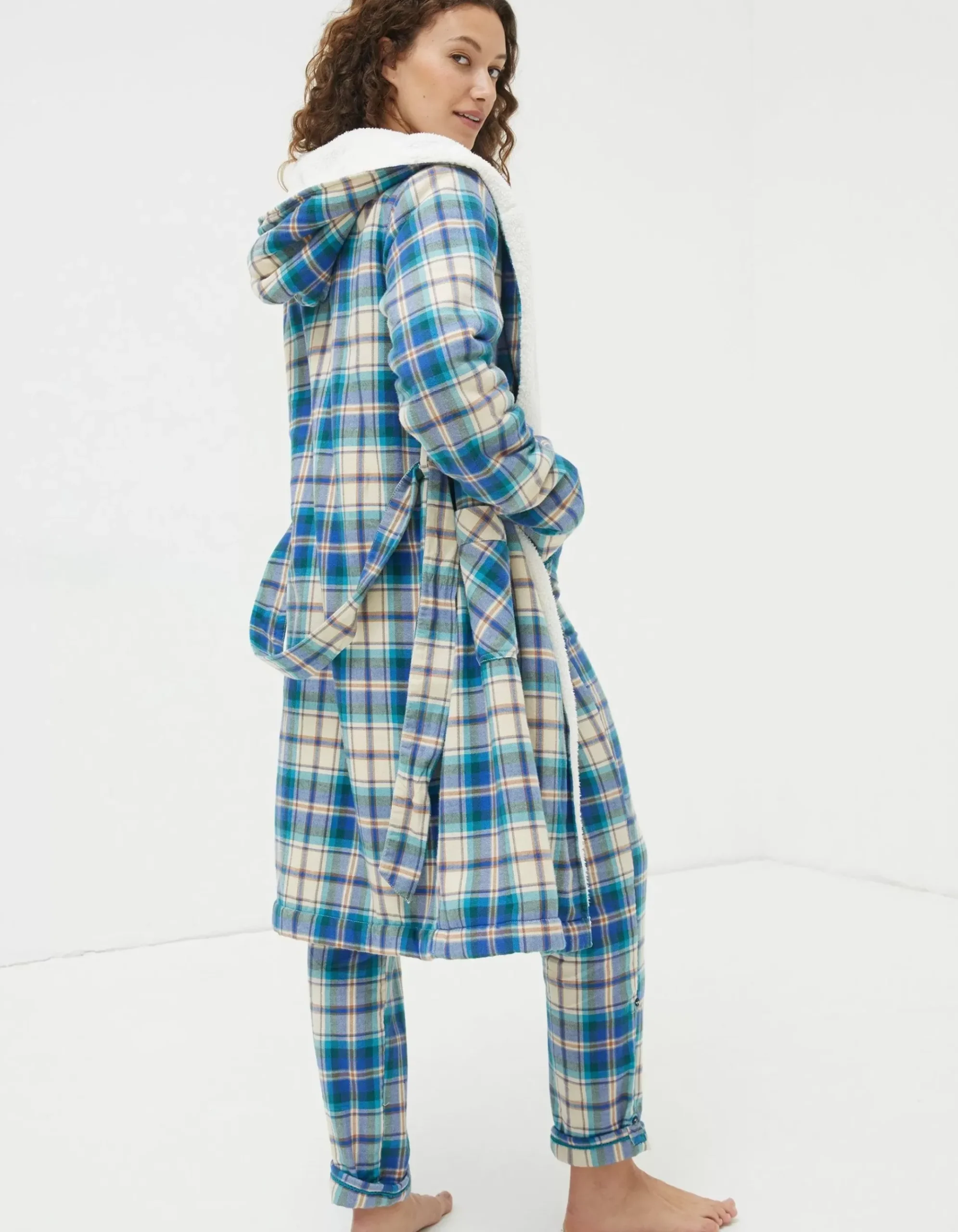 Winter Check Robe