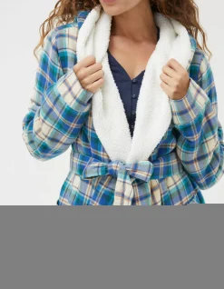 Winter Check Robe