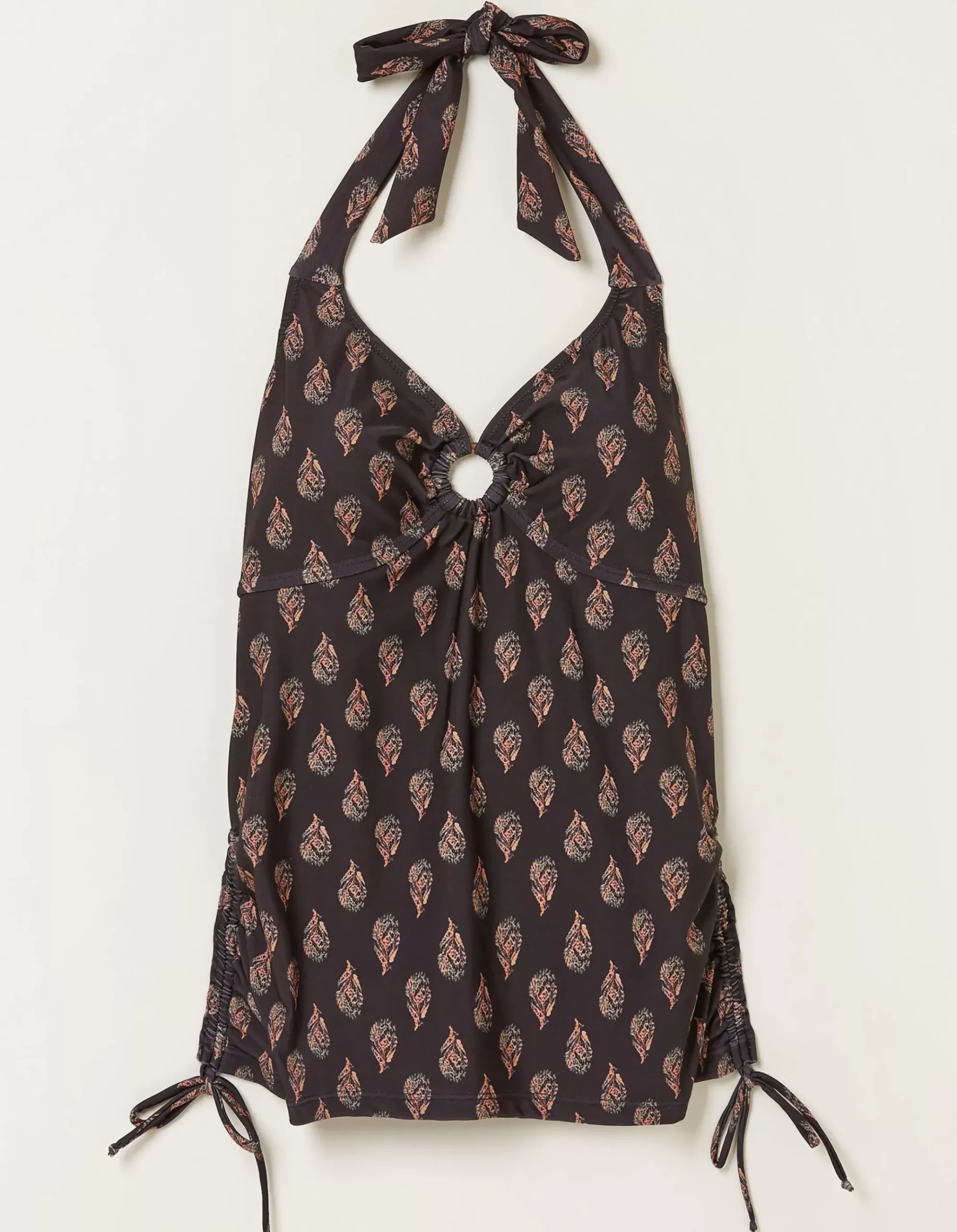 Woodblock Tankini Top