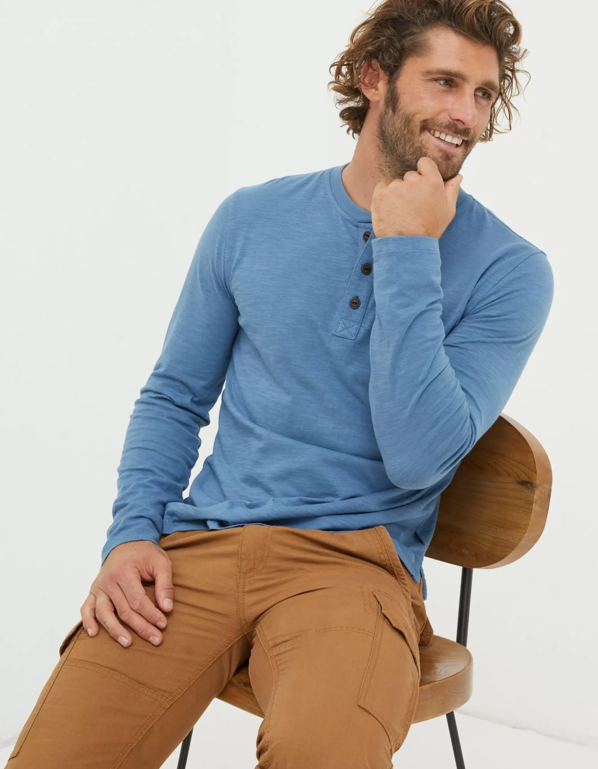 Woodside Slub Cotton Henley