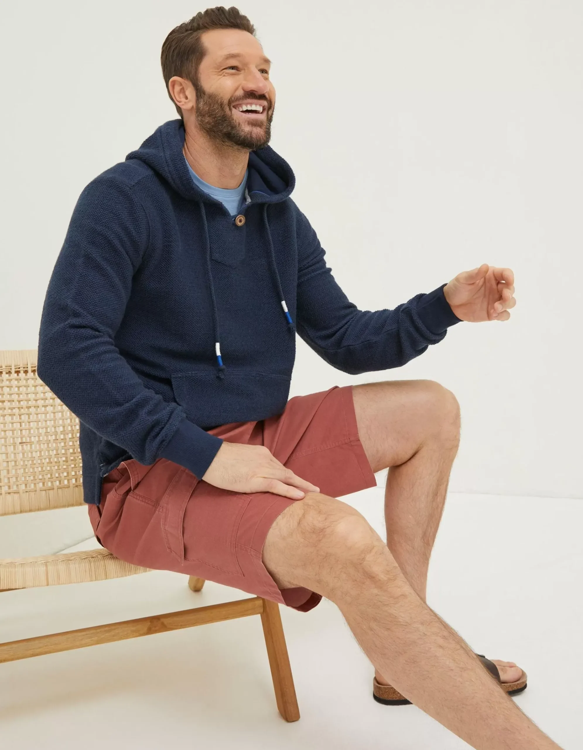 Woolacombe Button Hoodie