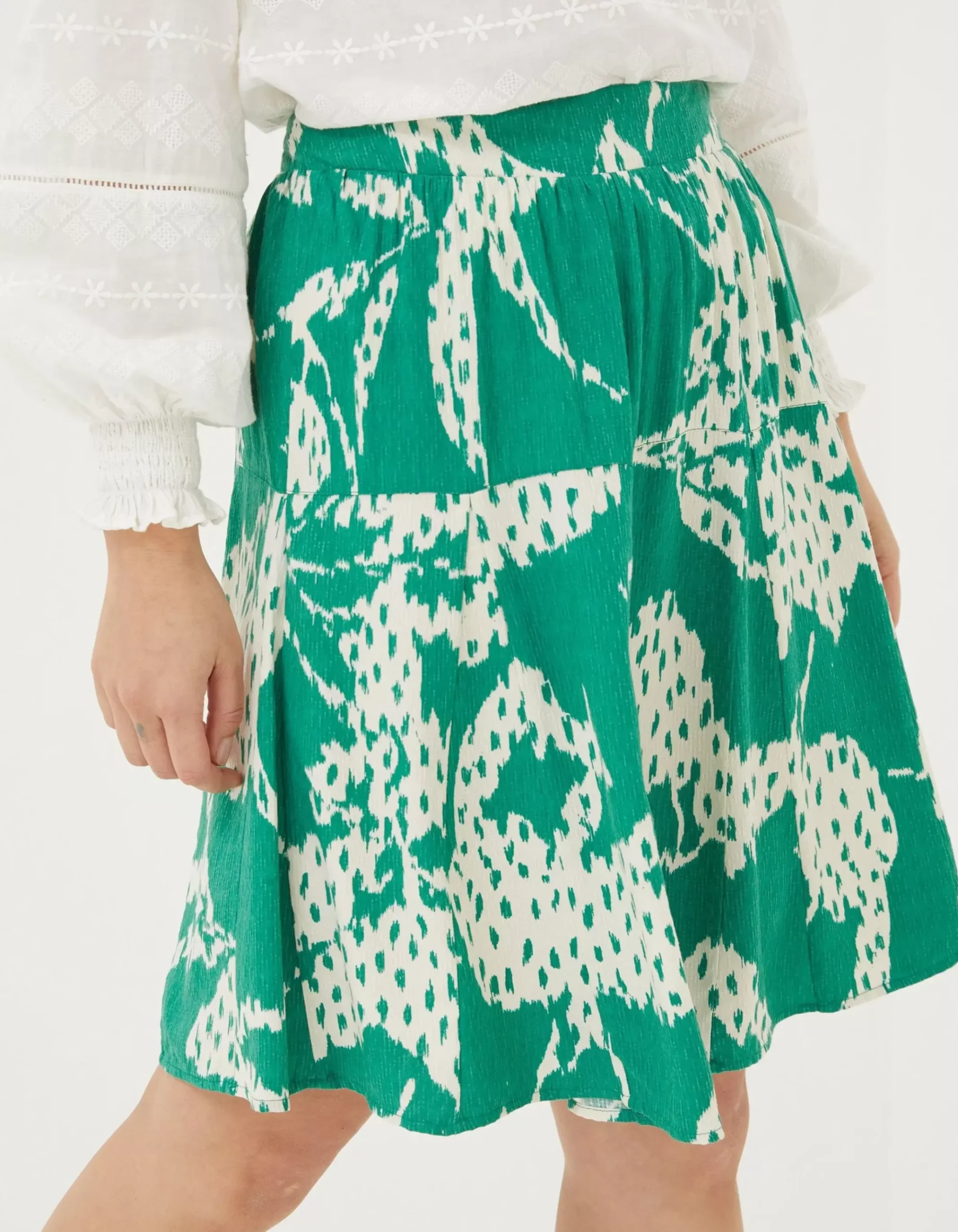 Wynne Textured Leaves Skirt